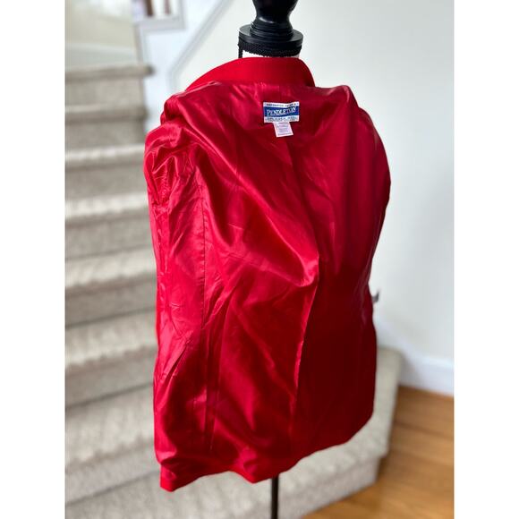 Pendleton Wool Christmas Red Single Button Blazer - Picture 8 of 11